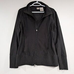 Nike Fit Dry Zip Up Jacket Black Size Large